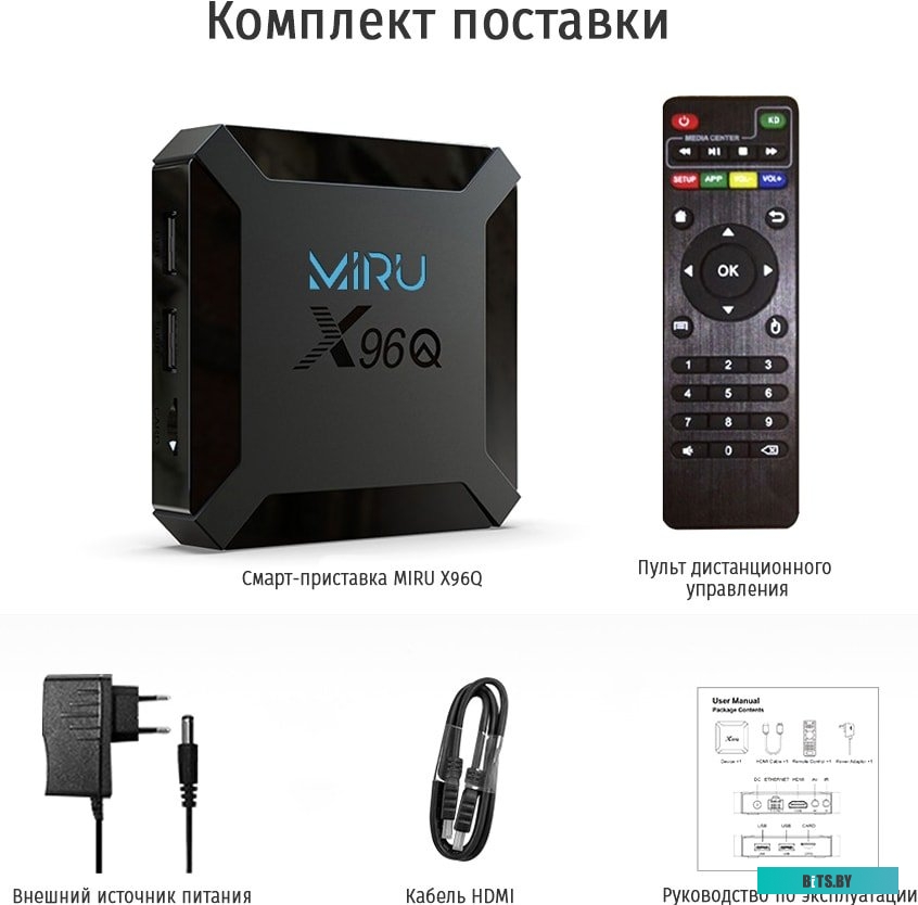 Смарт-приставка Miru X96Q 2ГБ/16ГБ <X96Q 2/16>