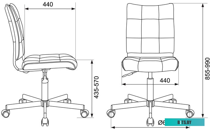 Офисное кресло (Стул) Бюрократ CH-330M/GREY (серо-голубой)