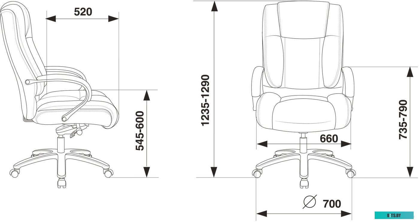 Офисное кресло (Стул) Бюрократ T-9925SL (светло-коричневый) <T-9925SL/CHOKOLATE>