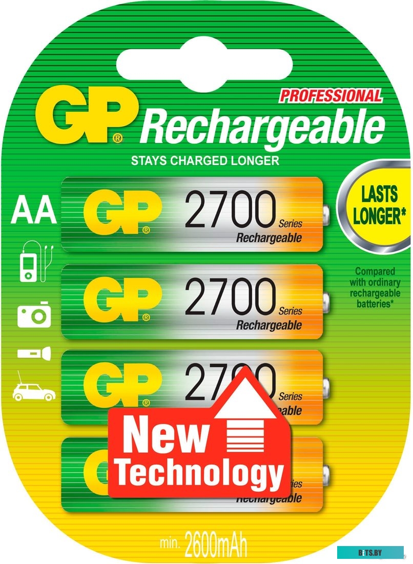 Аккумуляторы GP AA 2700mAh 2 шт. [270AAHC]