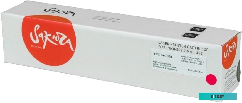 SACE313A/729M Картридж SAKURA CE313A для HP LaserJet Pro CP1025/CP1025NW, Canon i-SENSYS LBP-7010 Color  пурпурный, 1000 к.