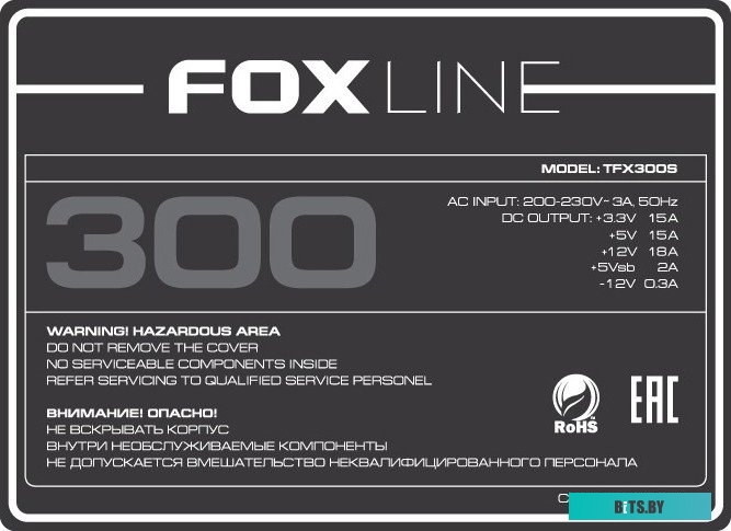 Корпус Foxline FL-1001 300W FL-1001-TFX300S