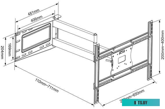 Кронштейн Onkron M7L (черный)