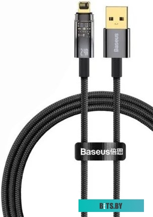 Кабель Baseus Explorer USB Type-A - Lightning (1 м, черный) <CATS000401>