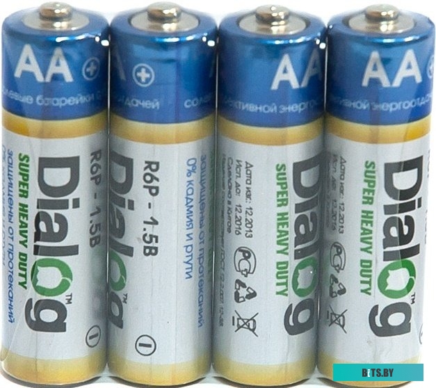 Батарейки PKCELL Extra Heavy Duty Battery R6P-4S AA 4 шт.