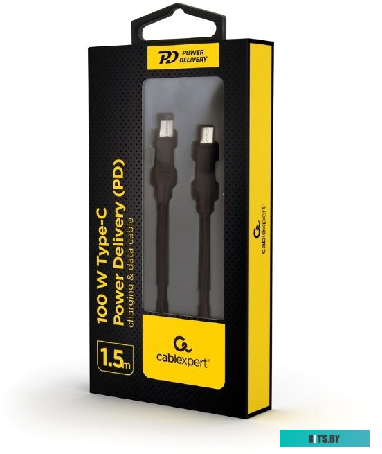 Кабель Cablexpert USB Type-C - USB Type-C CC-USB2-CMCM100-1.5M (1.5 м, черный)