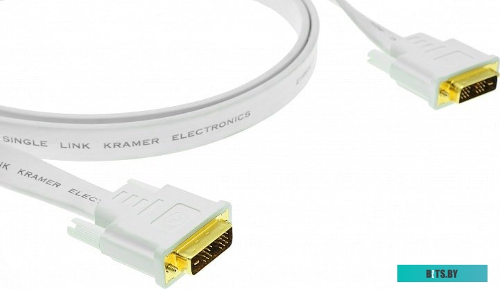 Кабель Kramer Electronics DVI - DVI C-DM/DM/FLAT(W)-15 (4.6 м, черный)