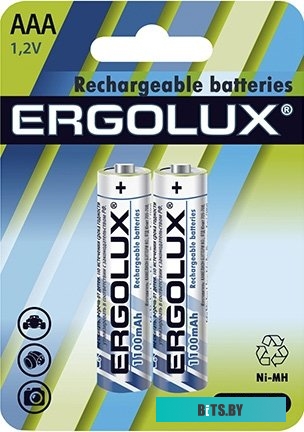 Аккумуляторы Ergolux AAA 1100 mAh 2 шт. NHAAA1100BL2