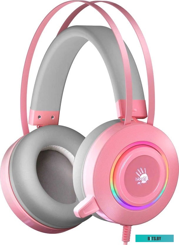 Наушники (Гарнитура) A4Tech Bloody G521 (розовый)