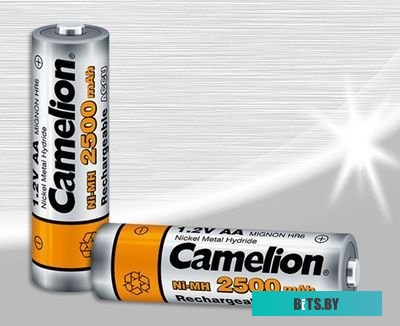 Аккумуляторы Camelion AA 2500mAh 2 шт. [NH-AA2500-BP2]