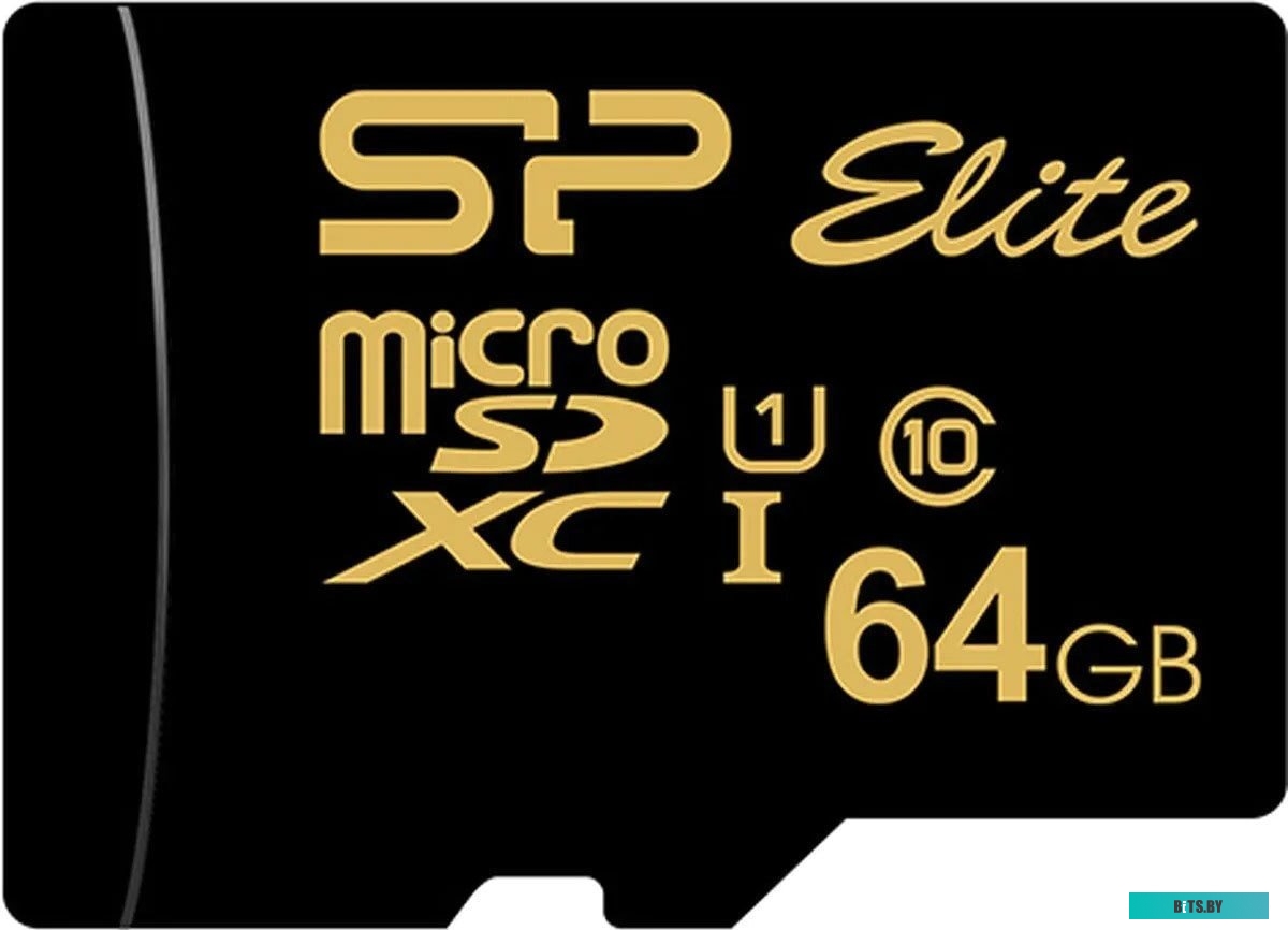 Карта памяти Silicon Power Elite Gold microSDXC SP064GBSTXBU1V1G 64GB