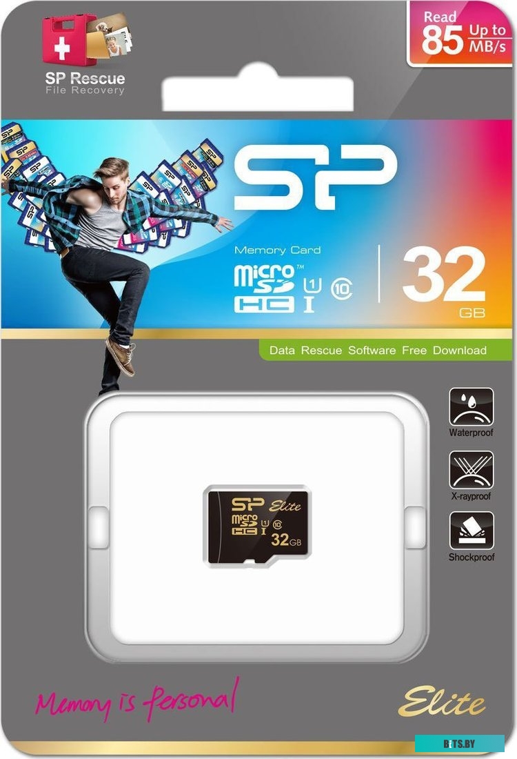 Карта памяти Silicon Power Elite Gold microSDXC SP064GBSTXBU1V1G 64GB