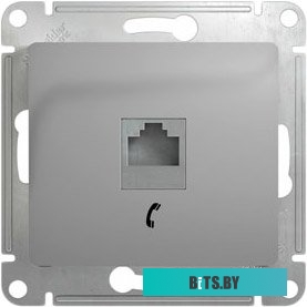 Розетка Schneider Electric Glossa GSL000381T (алюминий)