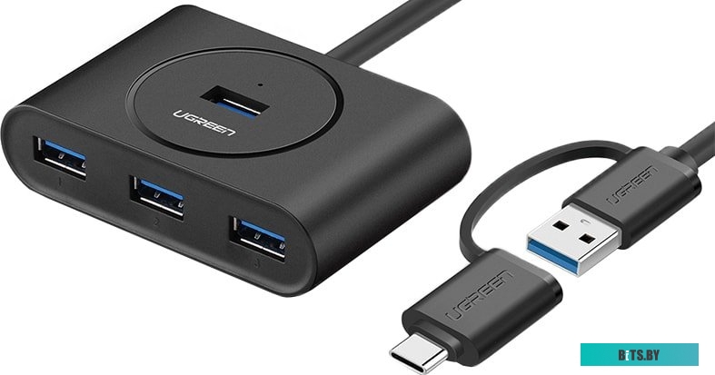 Концентратор USB (Хаб) Ugreen CR113 40850