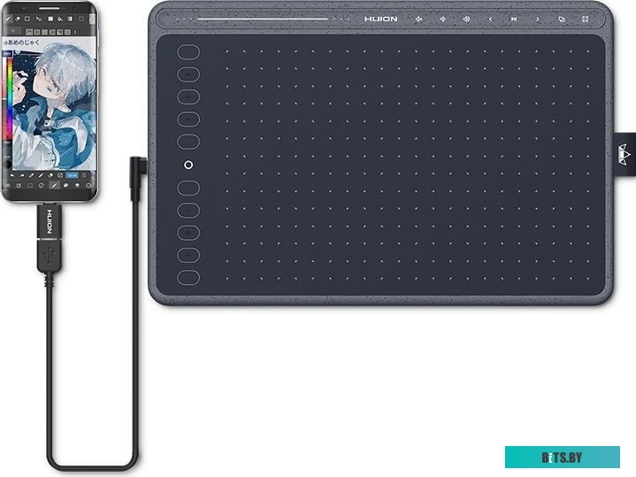 Графический планшет Huion HS611 (серый космос)