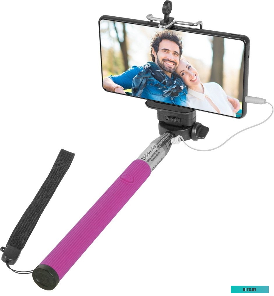 Палка для селфи Defender Selfie Master SM-02 (розовый) [29405]