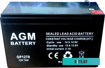 Аккумулятор для ИБП AGM Battery GP 1270 F1 (12В/7 А·ч)