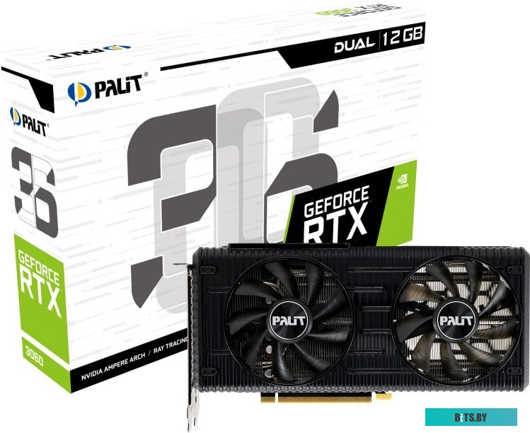 Видеокарта Palit GeForce RTX 3060 Dual 12GB GDDR6 NE63060019K9-190AD