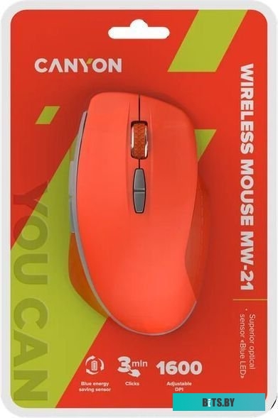 Мышь Canyon MW-21 (огненно-красный) <CNS-CMSW21R>
