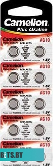 Батарейки Camelion LR54 10 шт. [AG10-BP10]