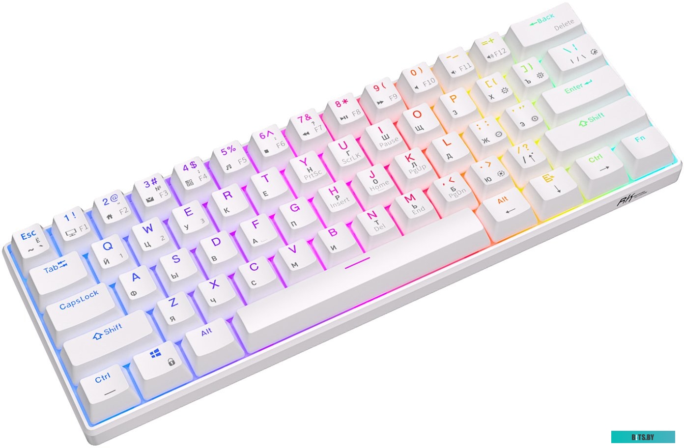 Клавиатура Royal Kludge RK61 RGB (белый, RK Red)