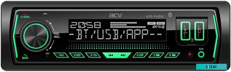 USB-магнитола ACV AVS-942BM