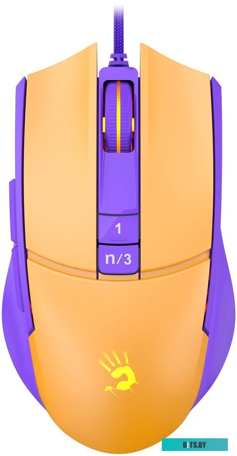Мышь A4Tech Bloody L65 Max (желтый/фиолетовый)