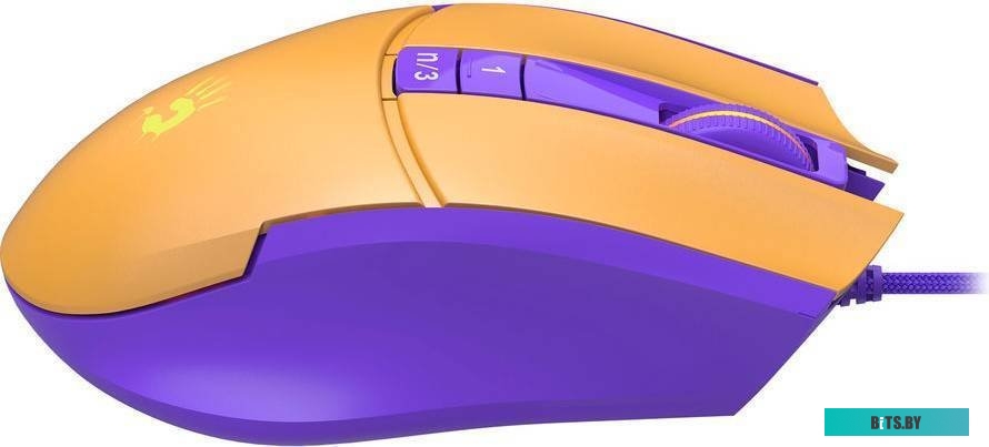 Мышь A4Tech Bloody L65 Max (желтый/фиолетовый)