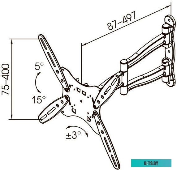 Кронштейн для телевизора Kromax TECHNO-5