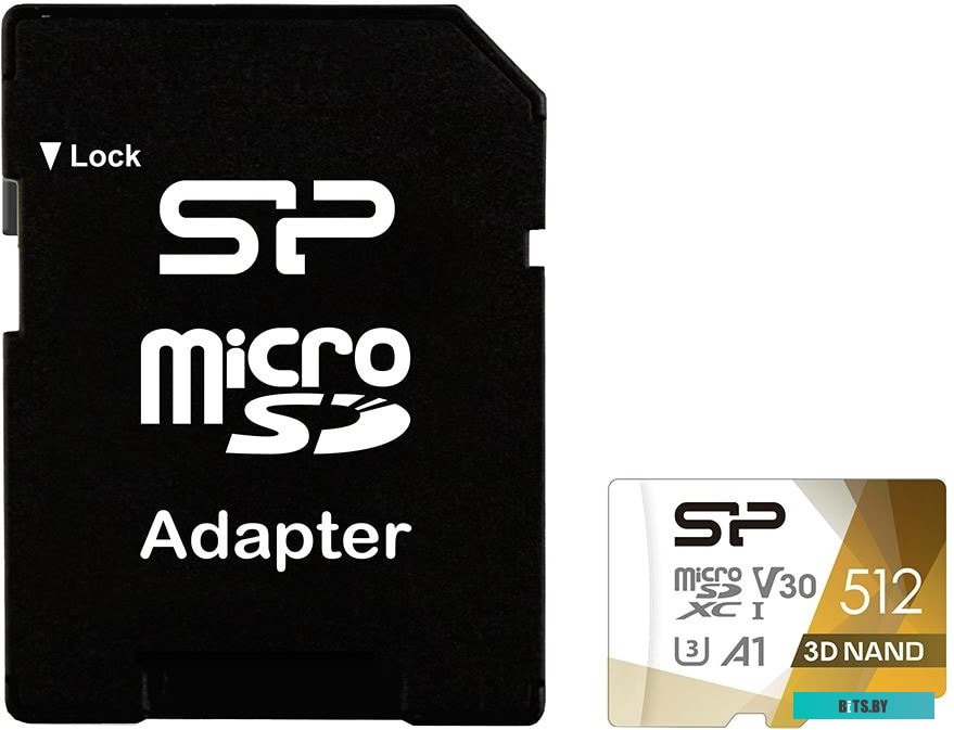 Карта памяти Silicon Power Superior Pro microSDXC SP512GBSTXDU3V20AB 512GB (с адаптером)
