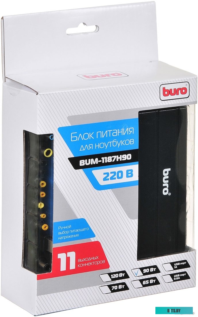 Сетевое зарядное Buro BUM-1187H90 <825359>