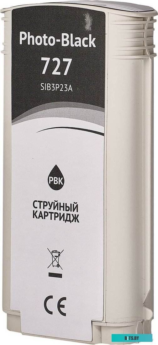 Картридж струйный Sakura B3P23A (№727 Photo Black) SIB3P23A