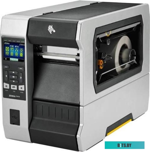 Принтер этикеток Zebra TT ZT610; 4", 203 dpi, Euro and UK cord, Serial, USB, Gigabit Ethernet, Bluetooth 4.0, USB Host, Tear, Color Touch, ZPL ZT61042