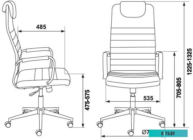 Офисное кресло (Стул) Бюрократ KB-9N/ECO/BLACK (черный)
