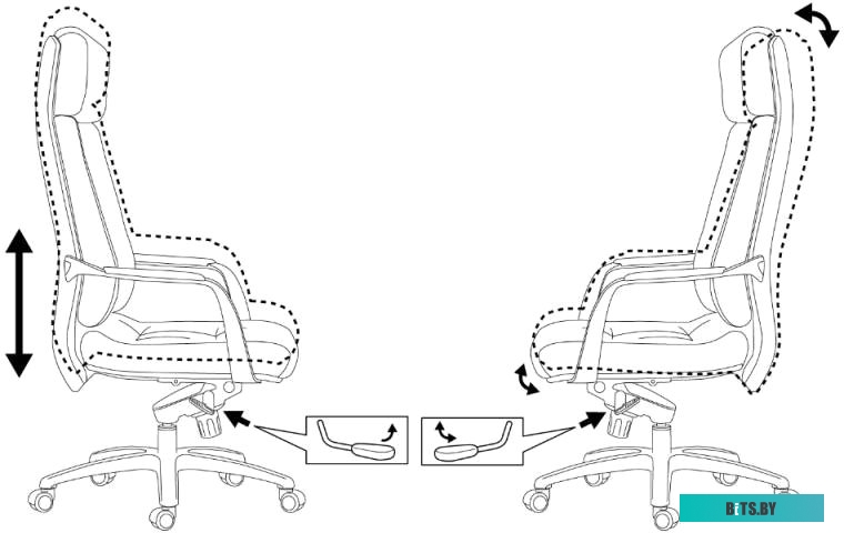 Офисное кресло (Стул) Бюрократ DAO/BROWN (коричневый)