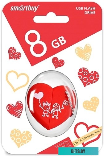 USB накопитель (Флешка) Smart Buy Heart 8GB <SB8GBHeart>