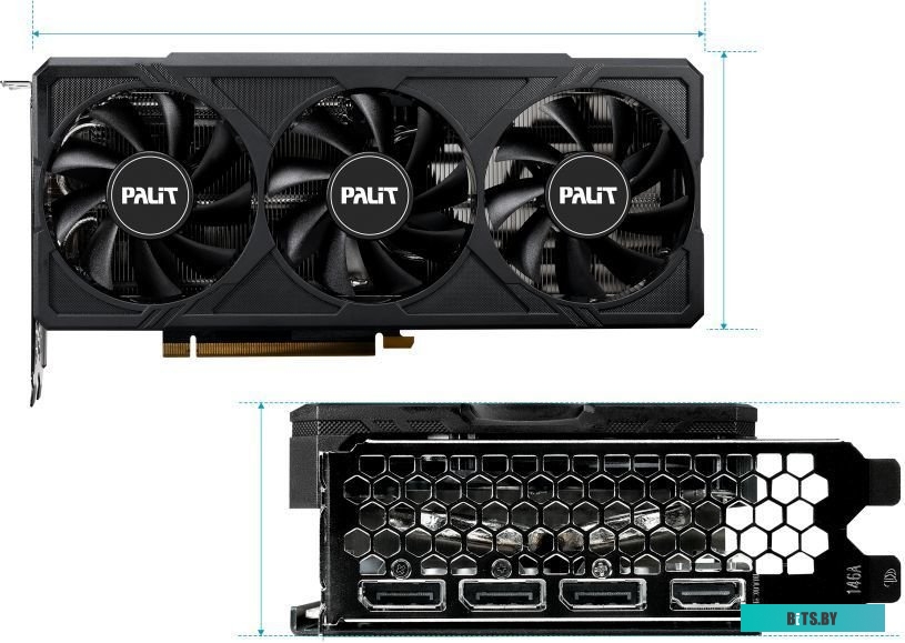 Видеокарта Palit GeForce RTX 4060 Ti JetStream OC 16GB NE6406TU19T1-1061J