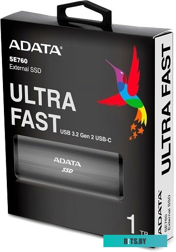 Внешний жесткий диск ADATA SE760 2TB ASE760-2TU32G2-CTI (титан)
