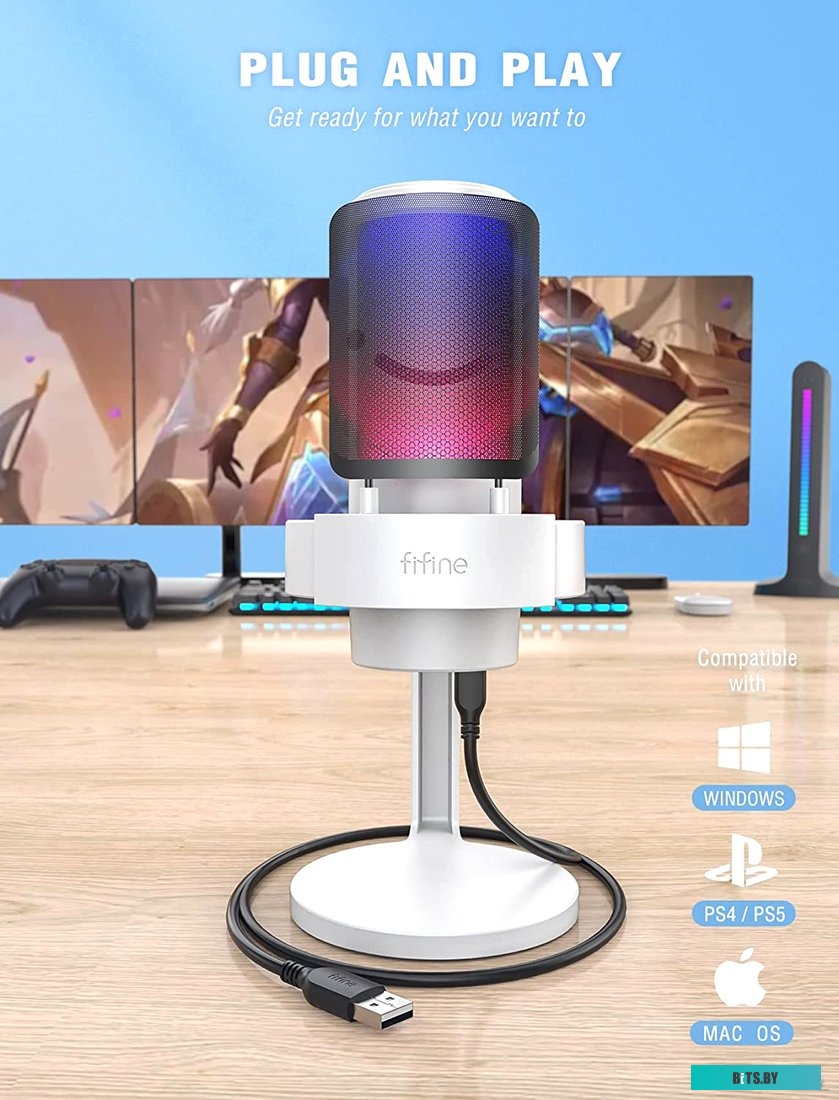 Микрофон FIFINE A8 (белый) <A8W>