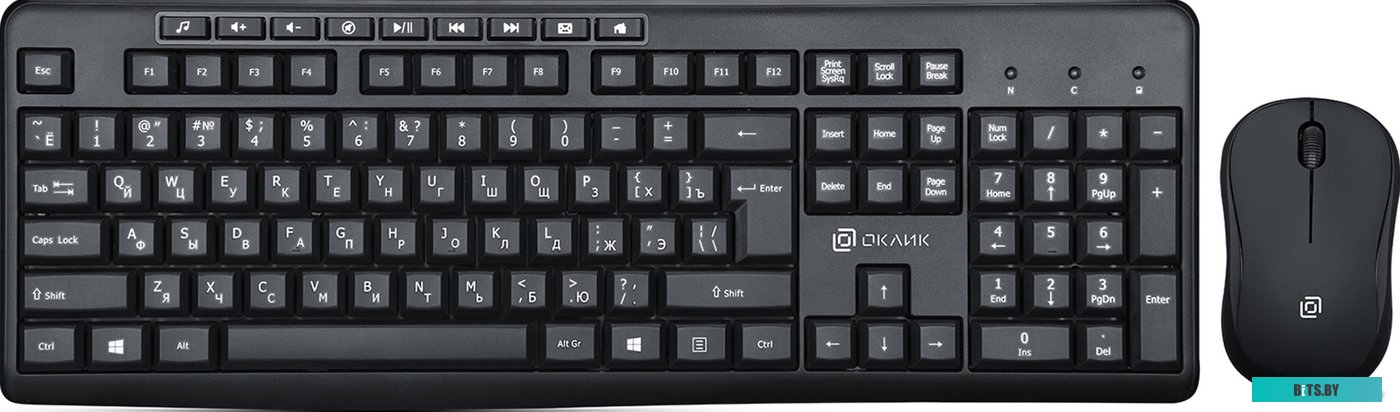 Комплект (клавиатура + мышь) Oklick 225M <1454537>