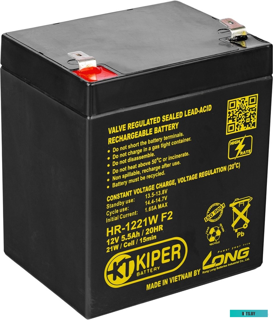 Аккумулятор для ИБП Kiper HR-1221W F2 (12В/5.5 А·ч) <8270>