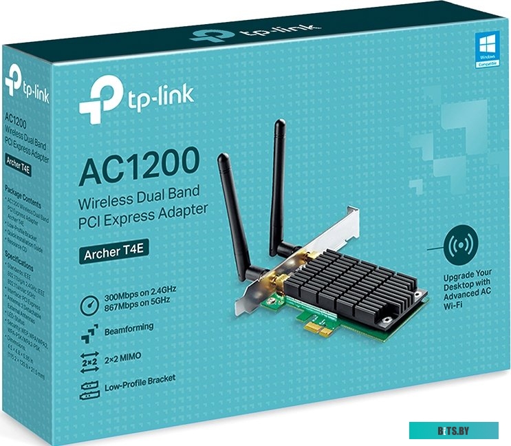 Беспроводной адаптер TP-Link Archer T4E AC1200