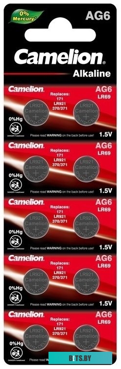 Батарейки Camelion AG6 10 шт. [AG6-BP10]