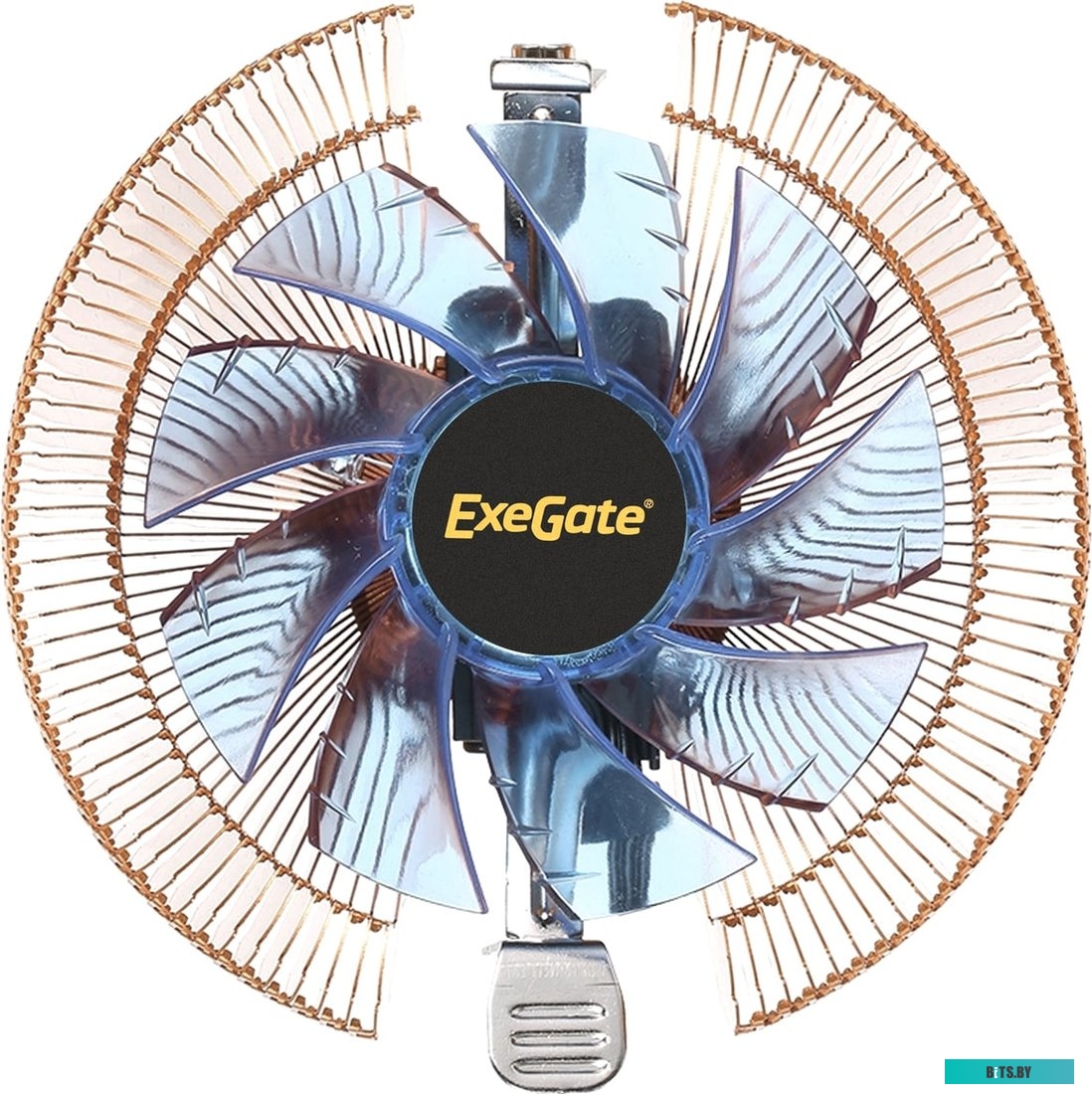Кулер для процессора ExeGate EE91-PWM.Cu.BLUE EX286154RUS