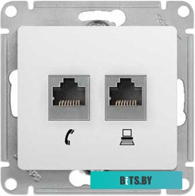 Розетка Schneider Electric Glossa GSL000185 (белый)