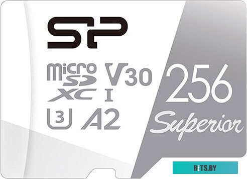 Карта памяти Silicon Power Superior microSDXC SP256GBSTXDA2V20SP 256GB (с адаптером)