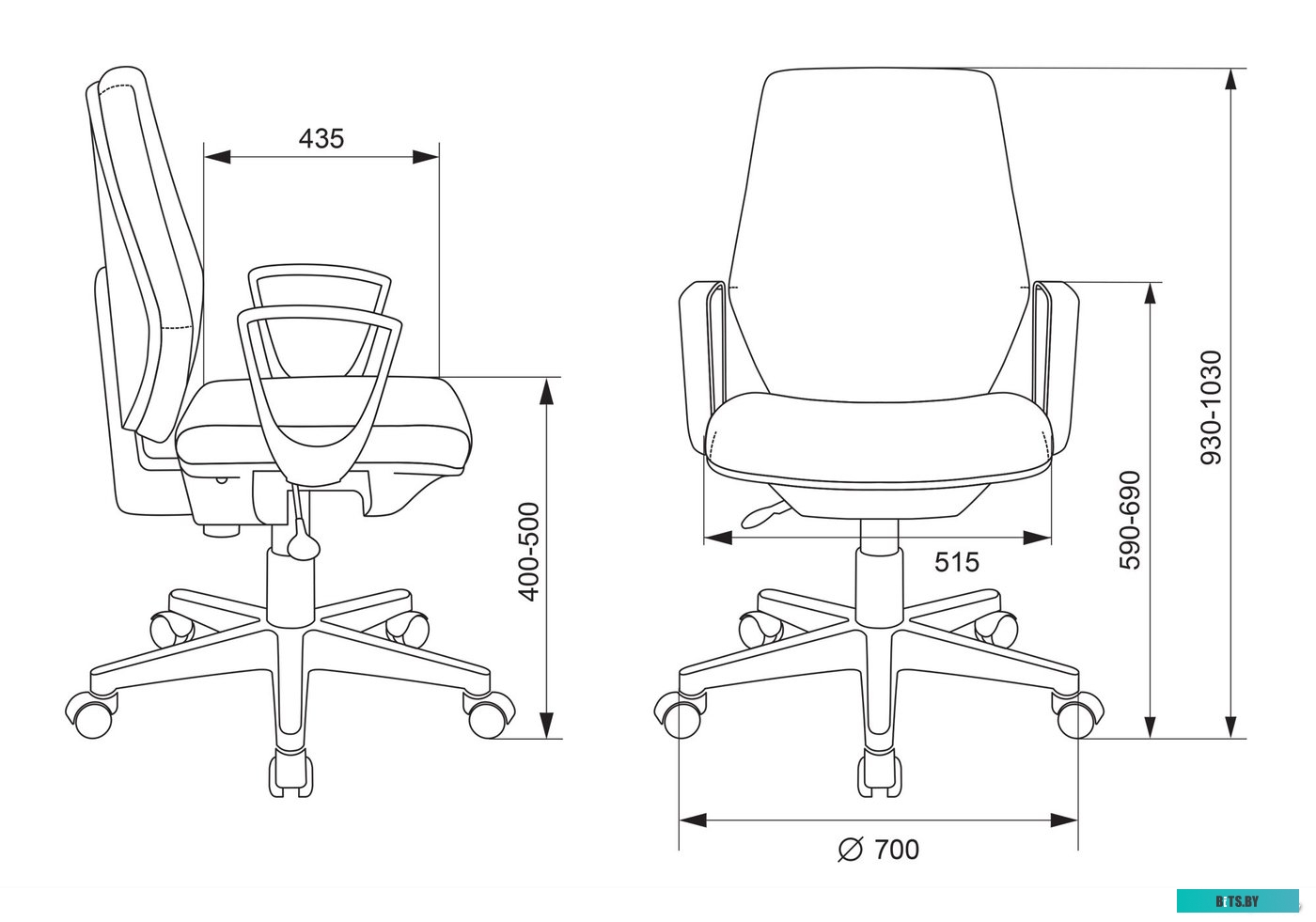 Офисное кресло (Стул) Бюрократ CH-W545 (красный) <CH-W545/RED>