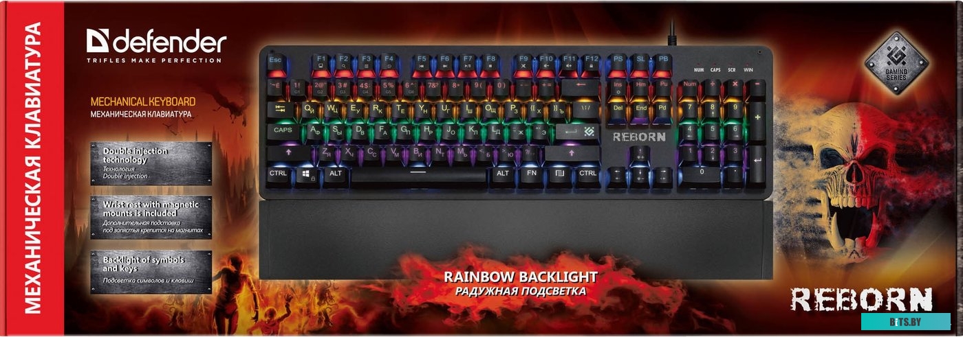 Клавиатура Defender Reborn GK-165DL RU <45165>