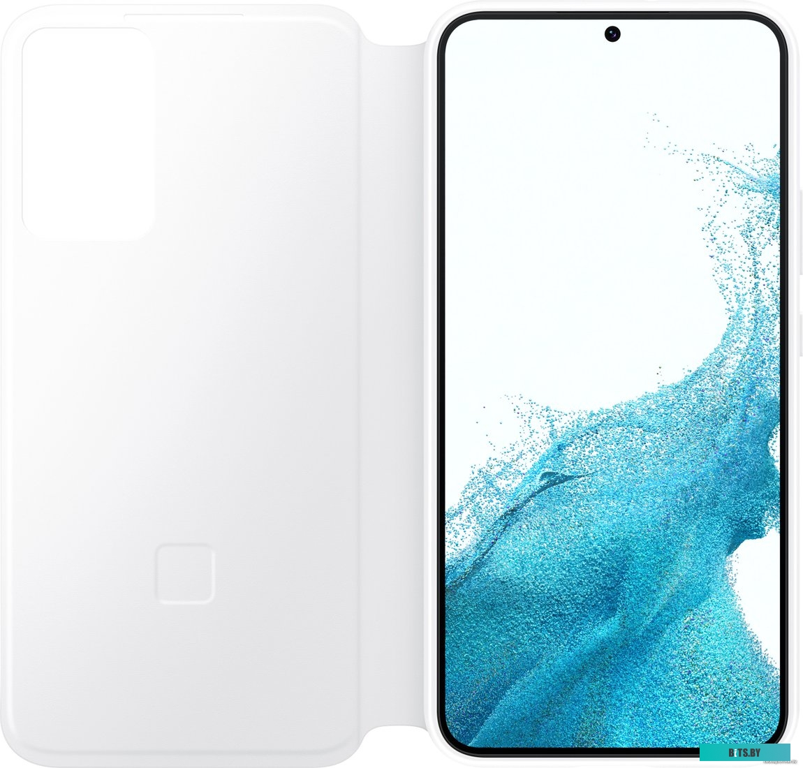 Чехол для телефона Samsung Smart Clear View Cover для S22+ (белый) <EF-ZS906CWEGRU>