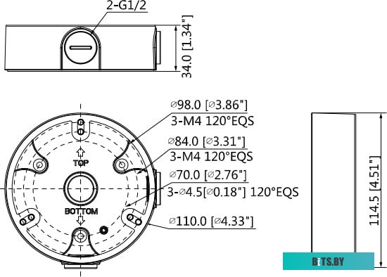 Монтажная коробка Dahua DH-PFA136